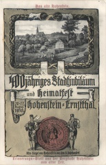 1910, 400jähriges Stadtjubiläum und Heimatfest Hohenstein-Ernstthal