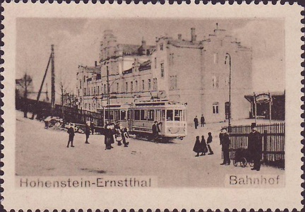1920, Hohenstein-Ernstthal, Bahnhof