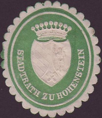 1900, Stadtrath zu Hohenstein, mit Wappen Hohenstein