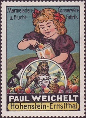 1910, Marmeladen- u. Frucht- Conserven-Fabrik Paul Weichelt, Hohenstein-Ernstthal