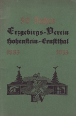1933, 50 Jahre Erzgebirgs-Verein Hohenstein-Ernstthal, 1883 - 1933