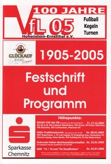 2005, 100 Jahre VfL05 Hohenstein-Ernstthal e.V.