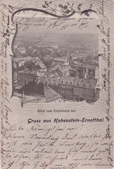 1902, Blick vom Kirchturm aus. Gruss aus Hohenstein-Ernstthal