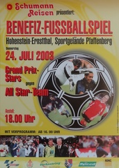 2003, Benefiz Fußballspiel