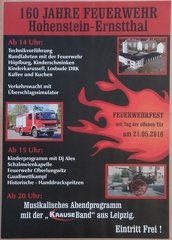 2016, 160 Jahre Feuerwehr Hohenstein-Ernstthal, Feuerwehrfest
