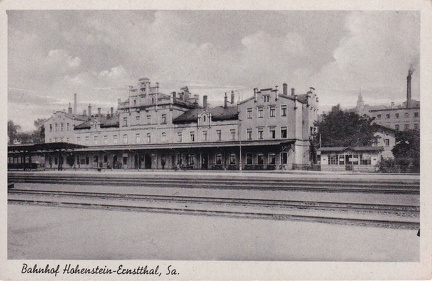 1920, Bahnhof Hohenstein-Ernstthal , Sa.