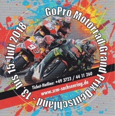 2018, GoPro Motorrad Grand Prix Deutschland - 13. bis 15. Juli 2018