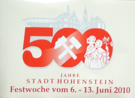 2010, 500 Jahre Stadt Hohenstein