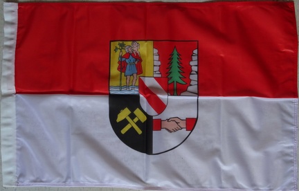 Fahne mit Wappen, ca. 90*60cm