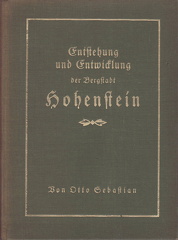 Sebastian, Otto, 1927, Entstehung und Entwicklung der Bergstadt Hohenstein